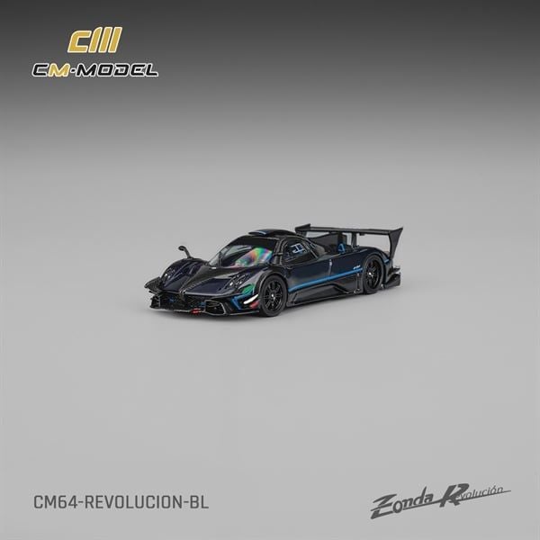  Mô hình xe Pagani Zonda Revlucion New Metallic blue tỉ lệ 1:64 CM model CM64-REVOLUCION-BL 