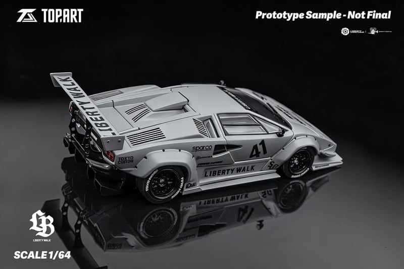  Mô hình xe Lamborghini Countach LPI800-4 LBWK Liberty Walk full open tỉ lệ 1:64 Topart TAO640007 