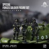  Set 3 figure nhân vật lính quân sự special forces soldier tỉ lệ 1:64 MoreArt MO223096 