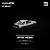  Mô hình xe RWB AE86 White / Black tỉ lệ 1:64 Pop Race PR640496 