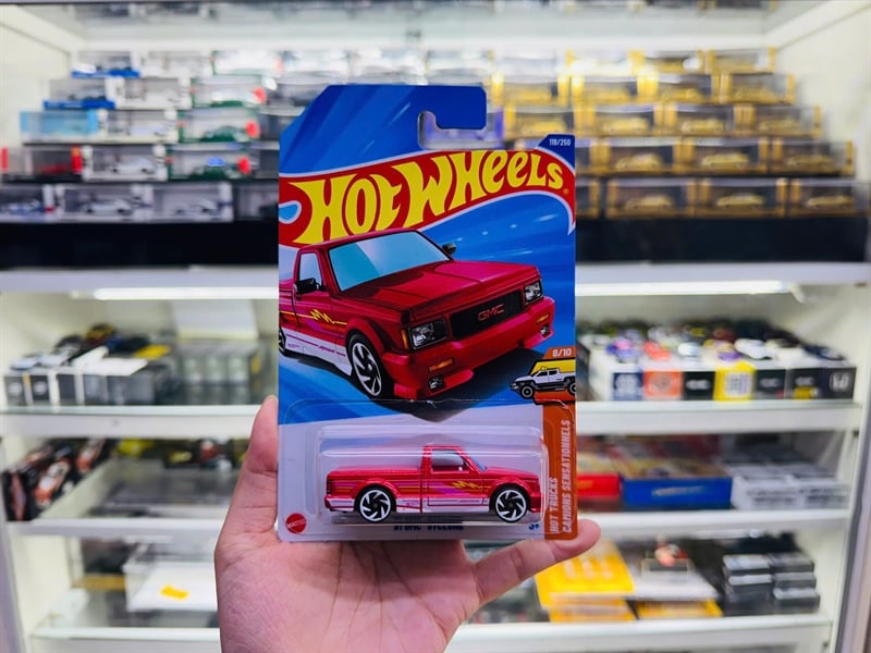  Mô hình xe GMC Syclone 91 Hotwheels kim loại có bản quyền chính hãng tỉ lệ 1:64 C4982-GM 