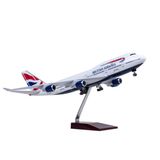  Mô hình máy bay British Airways Boeing B747 có bánh xe kích thước 47cm no led MB47107 