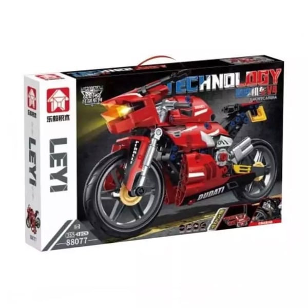  Mô hình lắp ghép xe mô tô Ducati v4 355 mảnh LY21 LG050 