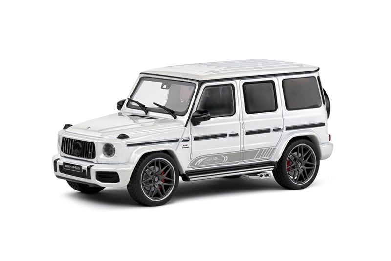  Mô hình xe ô tô Mercedes Benz G63 AMG Diamand White 2022 tỉ lệ 1:43 Solido model S4316701 