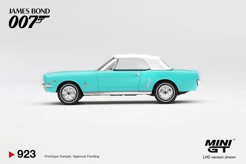  Mô hình xe Ford Mustang Convertible 1965 “Thunderball” tỉ lệ 1:64 MiniGT bản Card MGT00923-007 