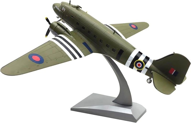  Máy bay quân sự WWII C-47 Transport (UK) tỉ lệ 1:200 Ns Model MBQS066 