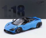  Mô hình xe McLaren 765LT Spider 2021 Blue metallic tỉ lệ 1:18 GT Spirit GT886 