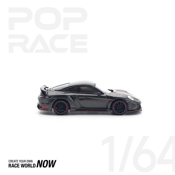  Mô hình xe Porsche Stinger 992 Carbon Edition (Red Line) tỉ lệ 1:64 Poprace PR640192 