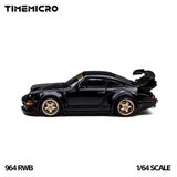  Mô hình xe Porsche RWB 964 Black tỉ lệ 1:64 Time micro TM648503 