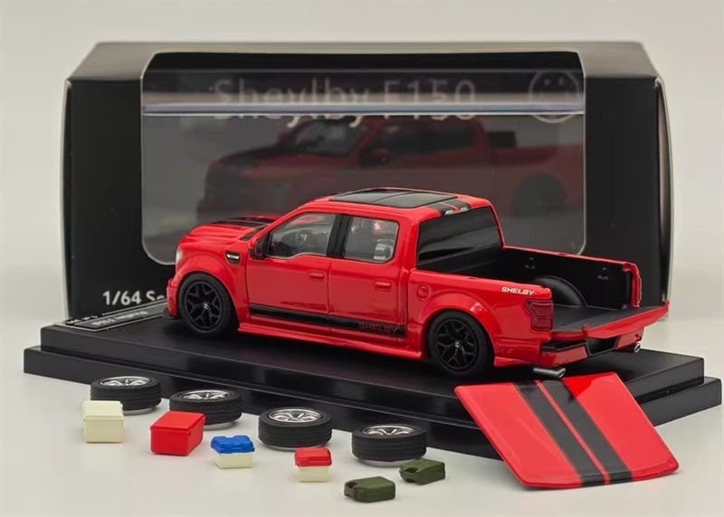  Mô hình xe bán tải Ford F150 Shelby Super Snake American-style pickup truck tỉ lệ 1:64 Funny Model OT64732 