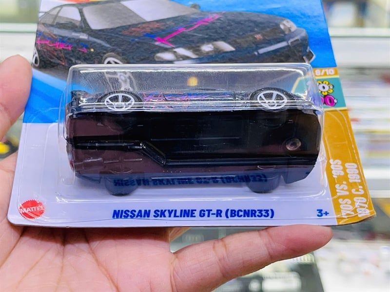  Mô hình xe Nissan Skyline GT-R (BCNR33) Hotwheels kim loại có bản quyền chính hãng tỉ lệ 1:64 C4982-NI 