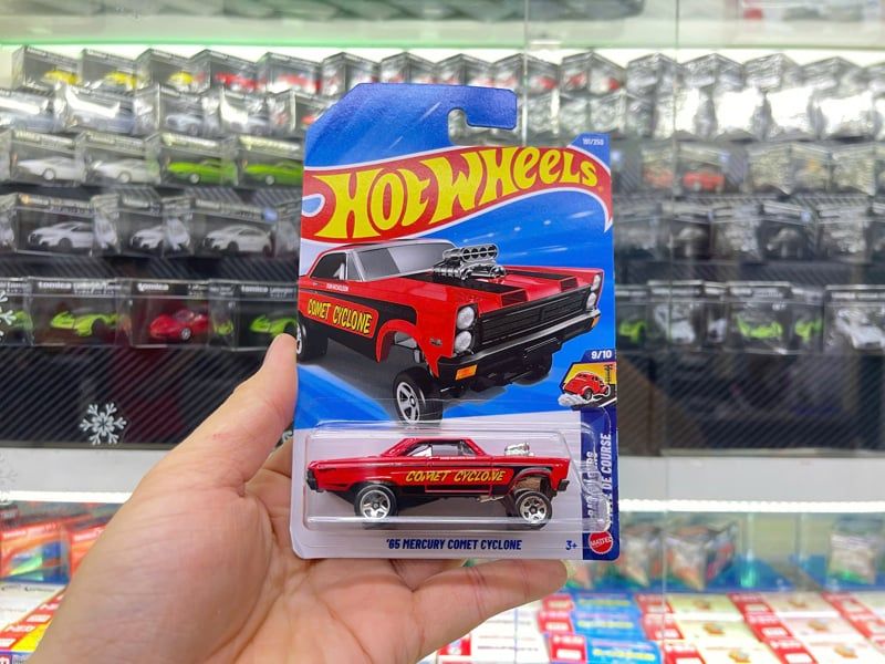  Mô hình xe Mercury Comet Cyclone '65 Hot Wheels kim loại có bản quyền chính hãng tỉ lệ 1:64 C4982-CURY 