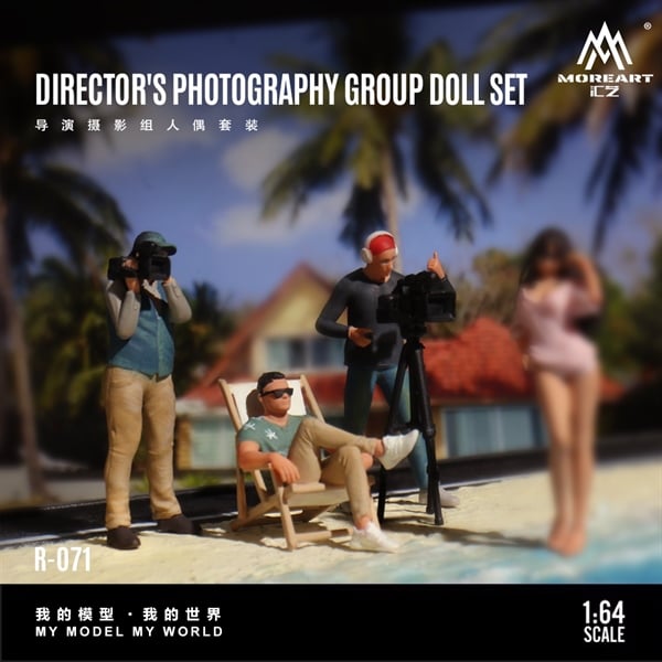  Mô hình nhân vật figure set 3 Director & Cinematographer Figure Set - Resin Model tỉ lệ 1:64 More Art 