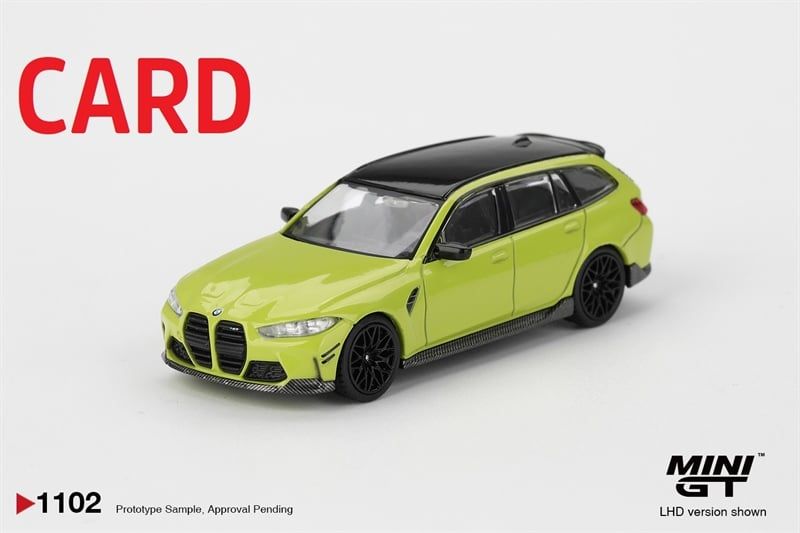  Mô hình xe BMW M3 M Performance Touring Sao Paulo Yellow card tỉ lệ 1:64 MiniGT MGT01102 HAVE CHASE CAR 