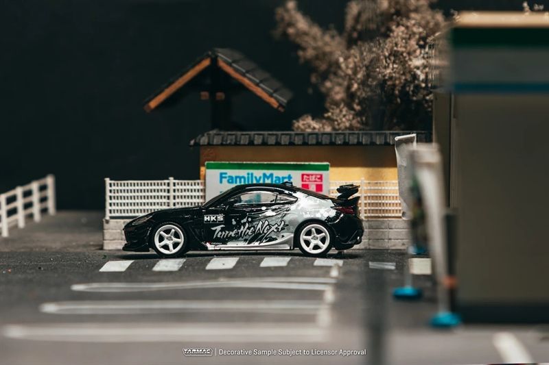  Mô hình xe Toyota GR86 -- HKS Black tỉ lệ 1:64 Tarmac Works bản card T64G-038-BK2-B 