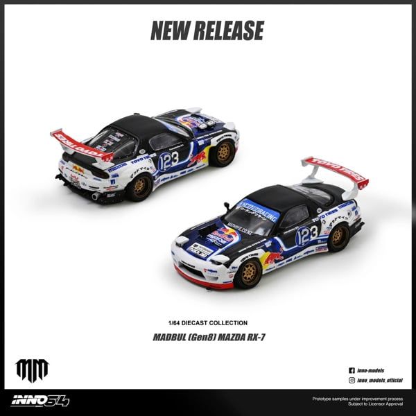  Mô hình xe MAZDA RX-7 MAD MIKE 