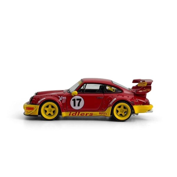  Mô hình xe Porsche RWB 964 Rauh Welt color idlers #17 tỉ lệ 1:64 Model model MM64-RWB964-003 