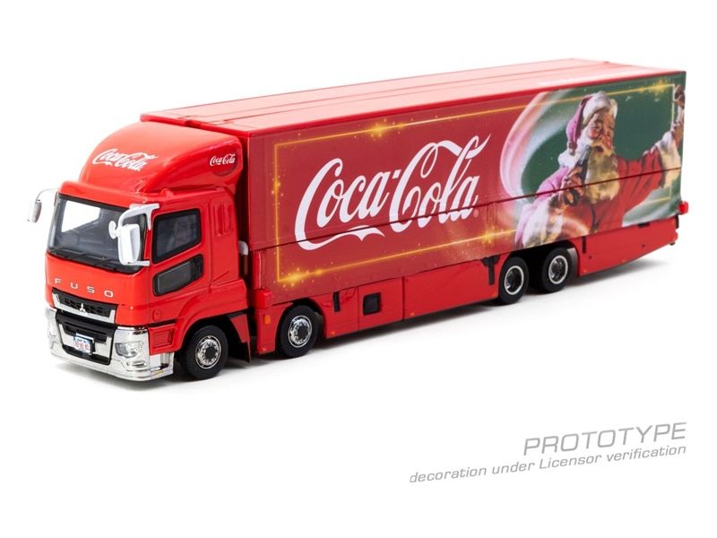 Mô hình xe Mitsubishi Fuso Super Great Coca-Cola Santa Truck Limited to 2,700pcs tỉ lệ 1:64 Tarmac Works T64T-TL001-CC 
