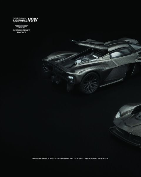  Mô hình xe Aston Martin Valkyrie Carbon Edition tỉ lệ 1:64 PopRace PR640353 