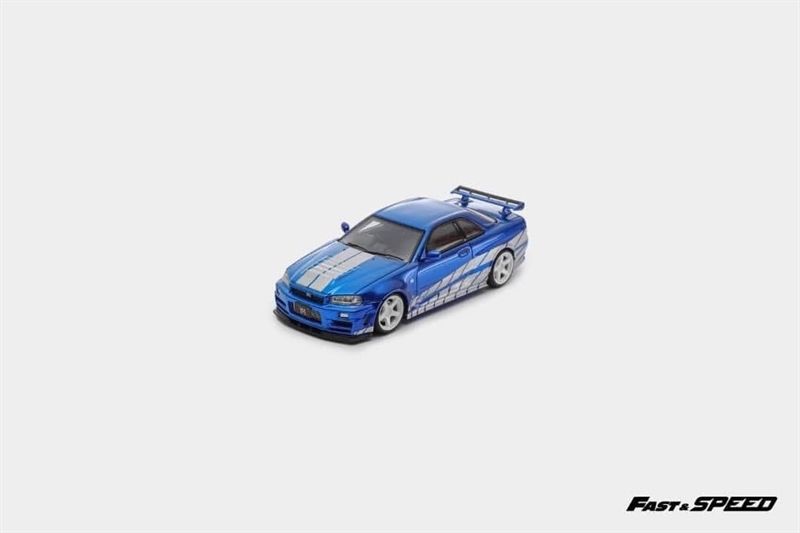  Mô hình xe Nissan Skyline GTR R34 Z tune nismo limited 499pcs tỉ lệ 1:64 Fast & Speed OT64496 