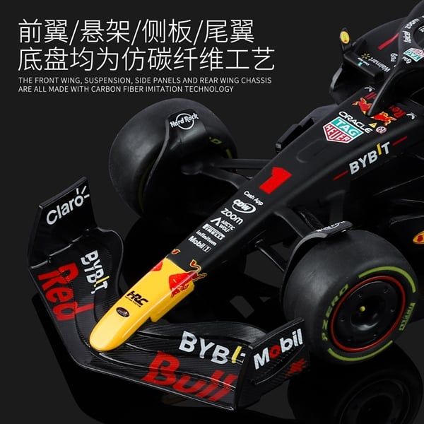  Mô hình xe đua F1 Formula Redbull Oracle RB19 #1 có đế tỉ lệ 1:24 Alloy model F2401 