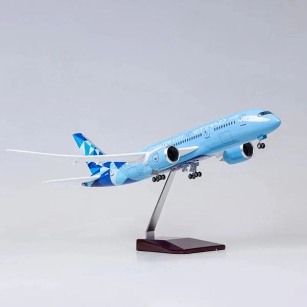  Mô hình máy bay Etihad Manchester City Boeing B787 có bánh xe kích thước 47cm no led MB47103 