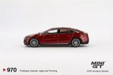  [Hàng Loose] Mô hình xe Mercedes-Benz EQS 580 4MATIC Red Metallic tỉ lệ 1:64 MiniGT MGT00970 