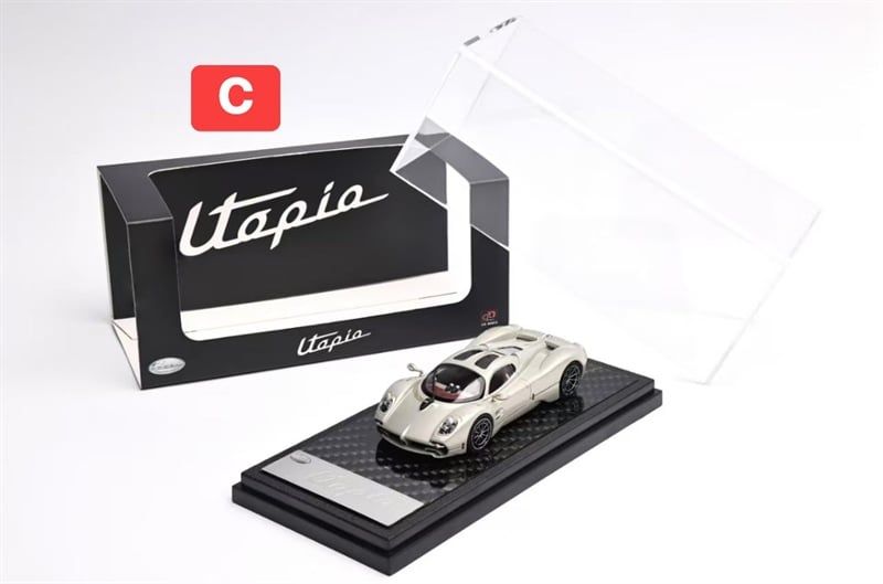  Mô hình xe ô tô Pagani Utopia Coupe gold tỉ lệ 1:64 LCD models LCD64039-GO 