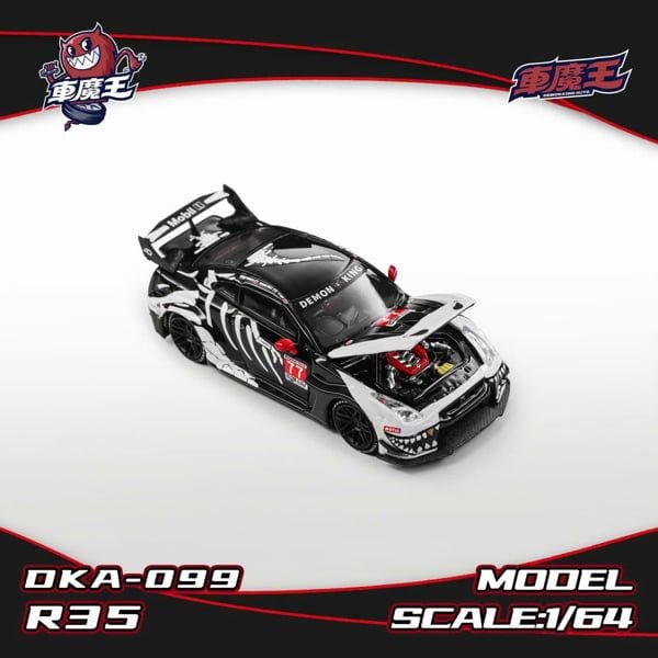 Mô hình xe Nissan GTR R35 Skeleton tỉ lệ 1:64 Demon King Auto DKA-099 