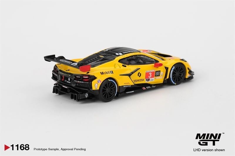  Mô hình xe Chevrolet Corvette Z06 GT3. R #3 Corvette Racing by Pratt Miller Motorsports 2025 IMSA Daytona 24 Hrs card tỉ lệ 1:64 MiniGT MGT01168 HAVE CHASE CAR 