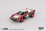  Mô hình xe Lancia Stratos HF #4 1978 Rally Sanremo Winner tỉ lệ 1:64 Minigt MGT01084 