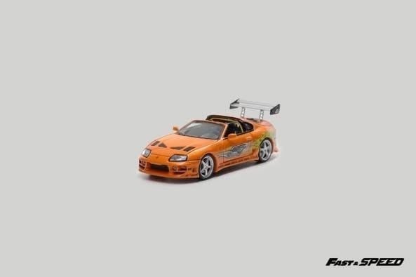  Mô hình xe Toyota Supra A80 Fast & furious mở mui tỉ lệ 1:64 Fast Speed OT64488 