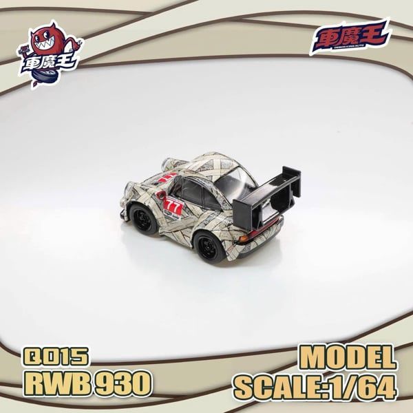  Mô hình xe Porsche RWB 930 series Q tỉ lệ 1:64 Demon King Auto Q015 