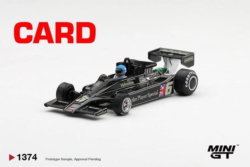  Mô hình xe Lotus 78 #6 Ronnie Peterson 1978 S. African GP Winner tỉ lệ 1:64 MiniGT bản Card MGT01374 