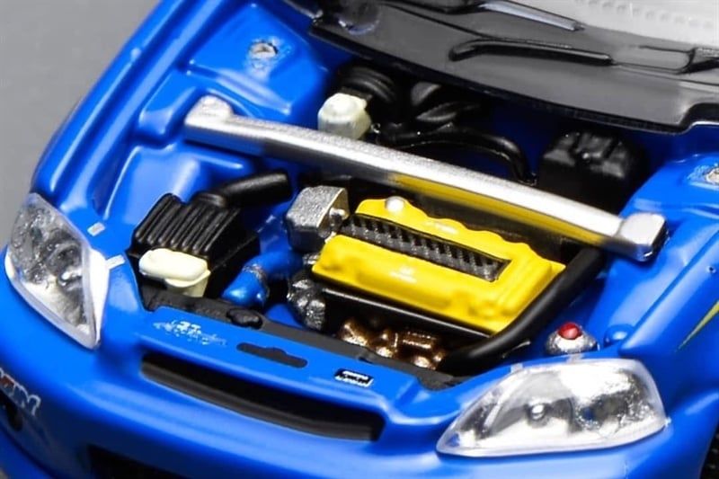  Mô hình xe Honda Civic Type-R EK9 Spoon Livery tỉ lệ 1:64 Motorhelix MHOT64475 