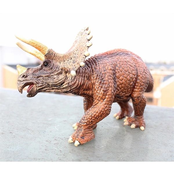  Mô hình khủng long tam giác long 3 sừng Triceratops 18cm bằng nhựa JZD006 