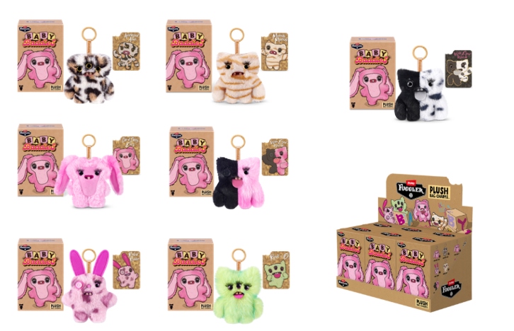  Đồ Chơi Sưu Tầm Hộp Mù ZURU TOYS Fuggler Baby Baddies Keyrings 5