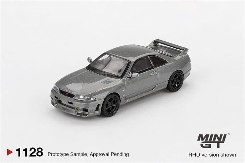  Mô hình xe NISSAN Skyline GT-R Dark Metal Gray (NISMO BCNR33 CRS Version) tỉ lệ 1:64 MiniGT MGT01128 