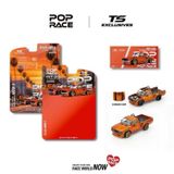  Mô hình xe PANDEM 620 PICKUP - Orange Chrome tỉ lệ 1:64 Pop Race PRT001 