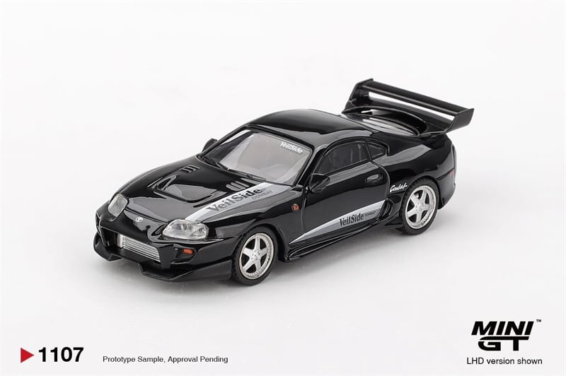  Mô hình xe Toyota Supra VeilSide Combat V-II Black bản card tỉ lệ 1:64 MiniGT MGT01107 HAVE CHASE CAR 