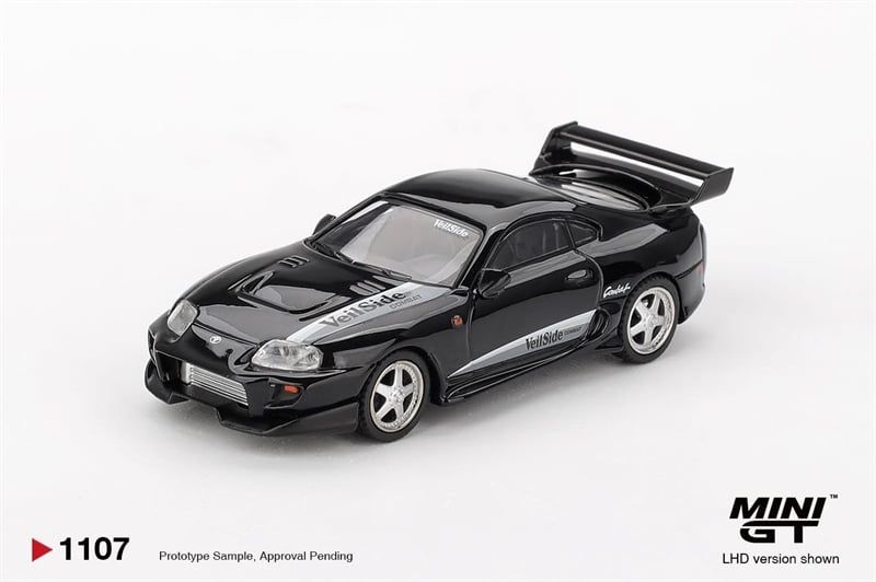  Mô hình xe Toyota Supra VeilSide Combat V-II Black bản card tỉ lệ 1:64 MiniGT MGT01107 HAVE CHASE CAR 