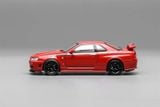  Mô hình xe ô tô Nissan GTR R34 Nismo custom red tỉ lệ 1:64 Motorhelix M63420 
