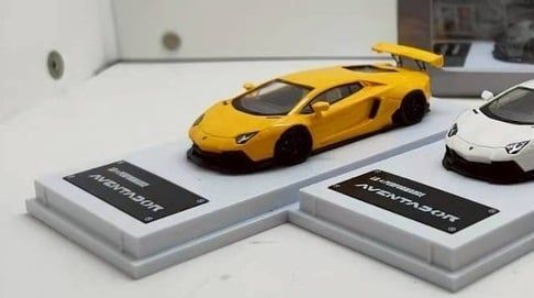  Mô hình xe ô tô Lamborghini Aventador LP700-4 Liberty Walk LBWK resin tỉ lệ 1:64 MJ model OT64508 