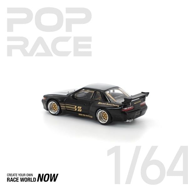  [Hàng Loose] Mô hình xe Nissan Silvia S13 Pandem black tỉ lệ 1:64 Poprace PR640289 