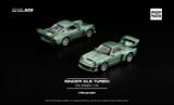  Mô hình xe Singer DLS Turbo Ice Green tỉ lệ 1:64 Pop Race PR640495 