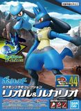  Set mô hình figure lắp ráp Pokemon Plamo Collection 44 Select Series Riolu & Lucario Bandai 4573102602718 