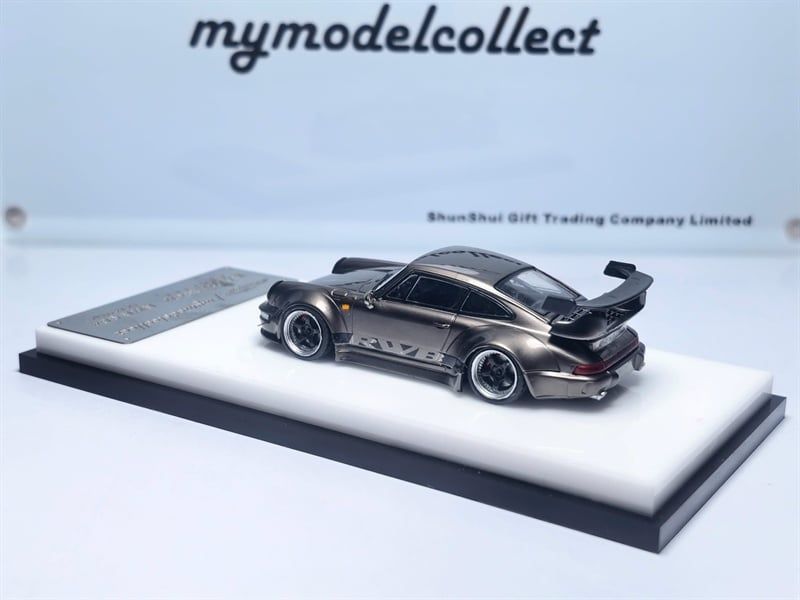  Mô hình xe Porsche RWB993 Schiefergrau Metalli (Grey) tỉ lệ 1:64 Mymodelcollect OT64744 