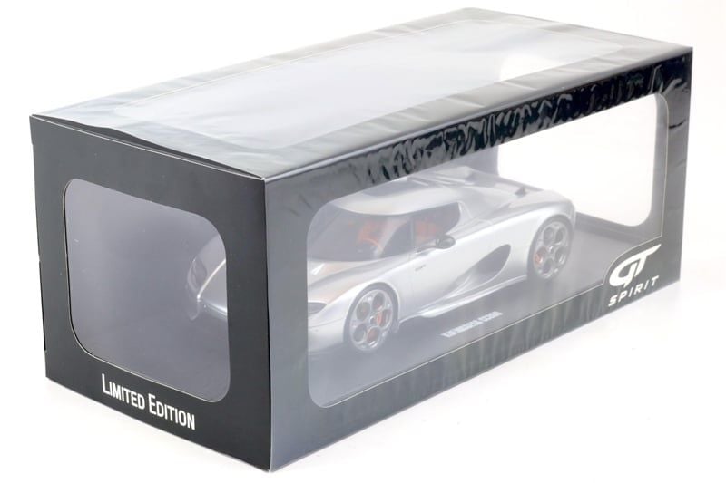  Mô hình xe Koenigsegg CC850 Coupe 2023 Moon silver metallic tỉ lệ 1:18 GT Spirit GT452 