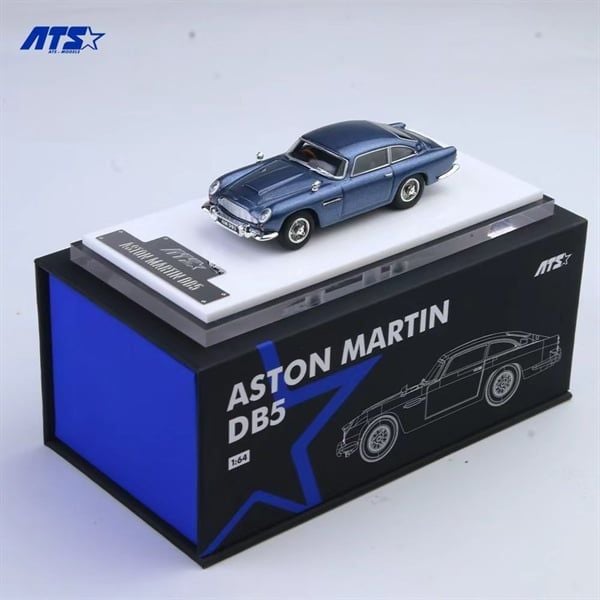  Mô hình xe Aston Martin DB5 - Metallic Blue tỉ lệ 1:64 TS (Aites) Car Model ATS881204 