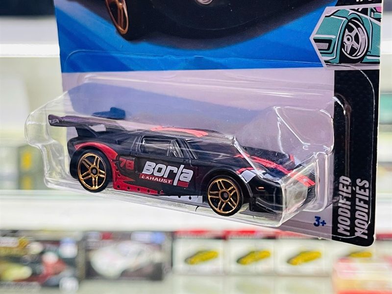  Mô hình xe Ford GT Borla Exhaust Hotwheels kim loại có bản quyền chính hãng tỉ lệ 1:64 C4982-FO 